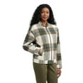 thumbnail image 2 of Mexx Women's Soft Brushed Plaid Bomber Jacket, 2 of 4