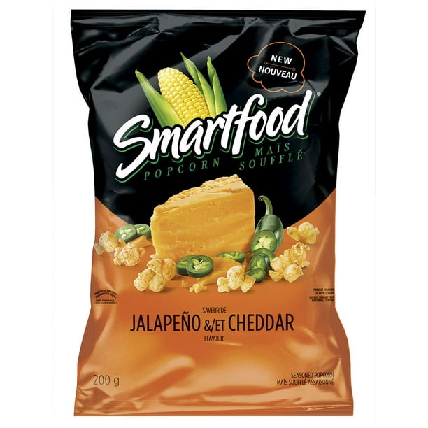 Maïs soufflé assaisonné à saveur de jalapeño et cheddar de Smartfood