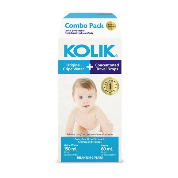 DR CHASE KOLIK COMBO PACK - GRIPE WATER ORIGINAL & GAS RELIEF DROPS, 150ml + 60ml
