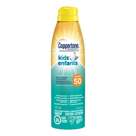 Coppertone Écran Solaire en Vaporisation Continue pour Enfants FPS 50