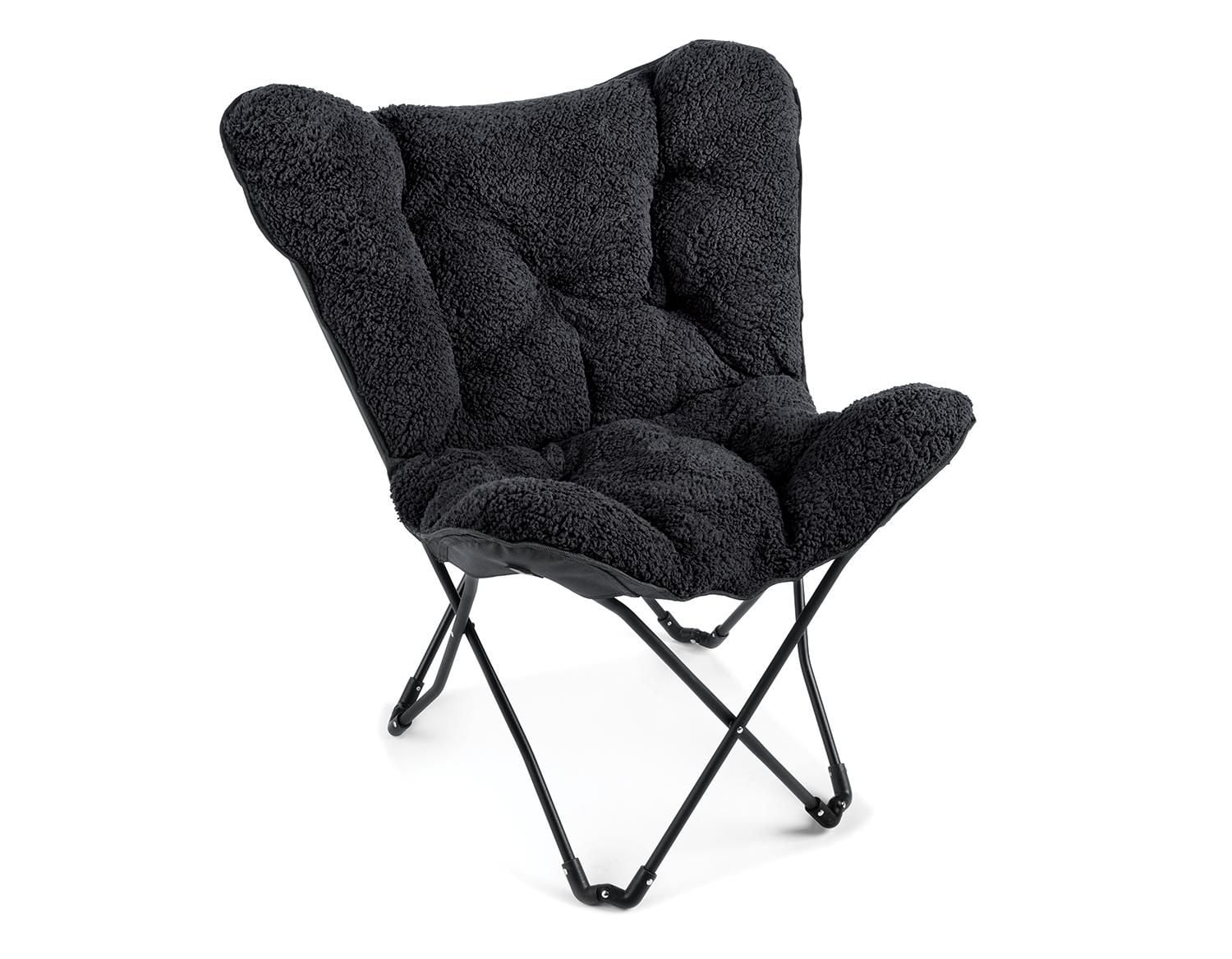 Red Label Foldable Black Butterfly Chair Walmart