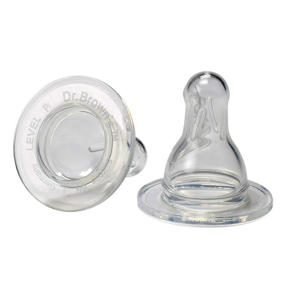 Dr. Brown's Standard Silicone Nipple Preemie Flow 2-Pack, 2 Pack