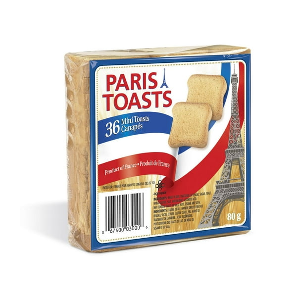 Biscottes pour canapés Paris Toast