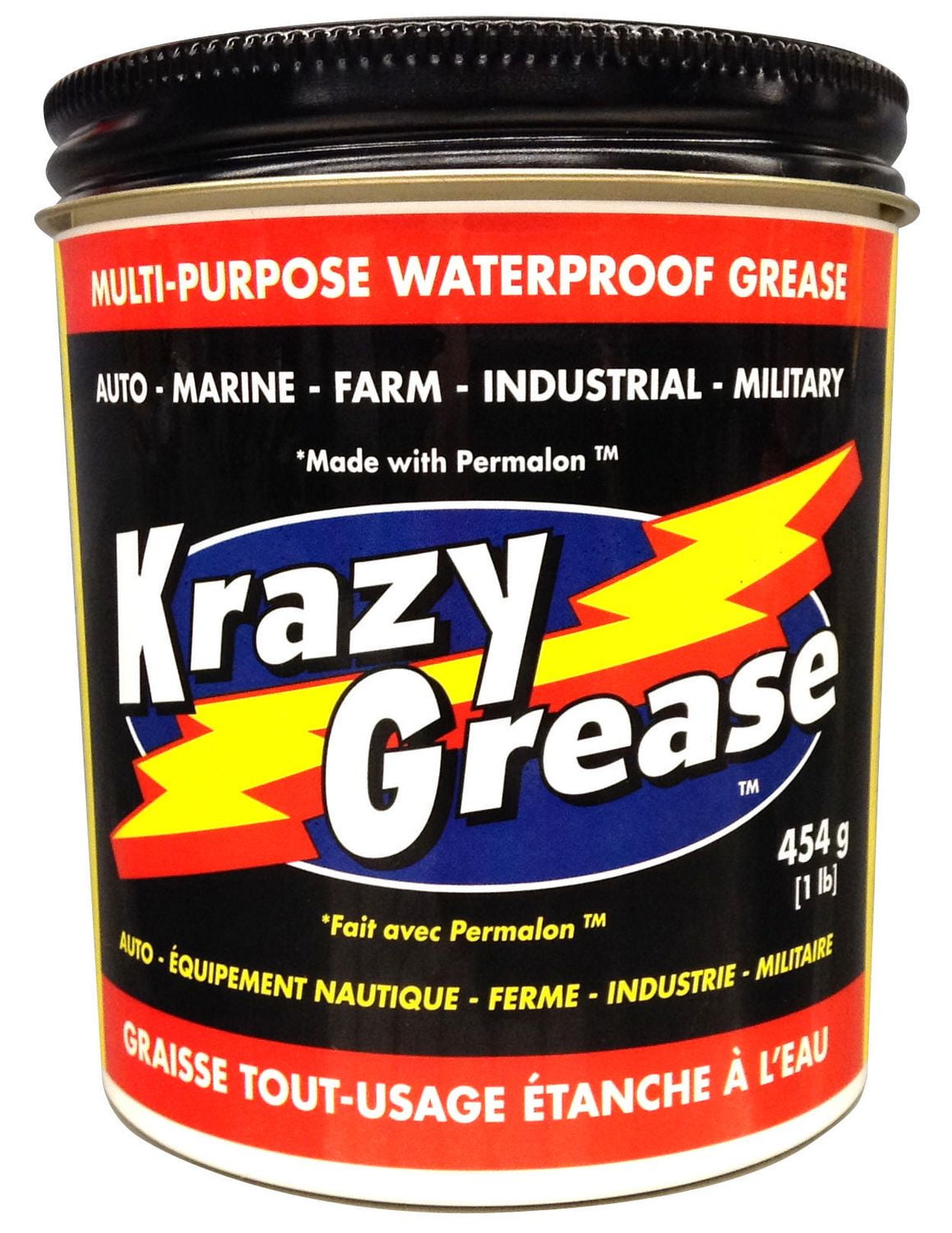 Krazy Grease™ Premium, MultiPurpose, Waterproof Grease Jar, 454g
