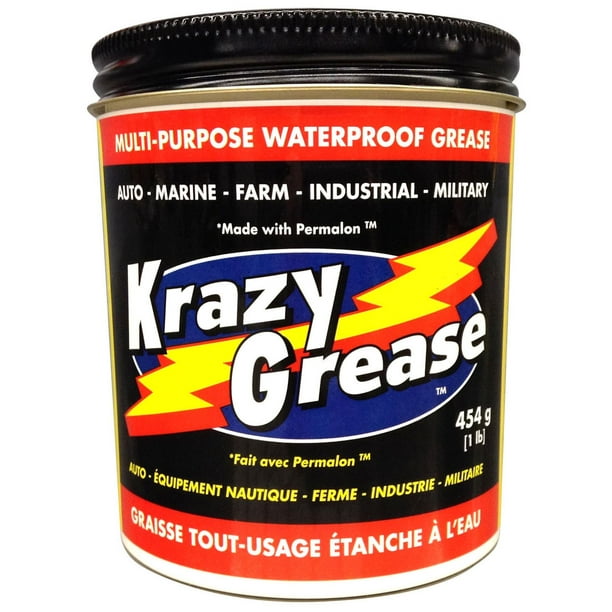 Krazy GreaseMC Graisse de qualité supérieure tout-usage étanche à l'eau - bocal, 454 g