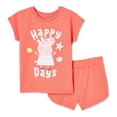 thumbnail image 1 of Ensemble 2 pièces avec short Peppa Pig pour petites filles, 1 of 1