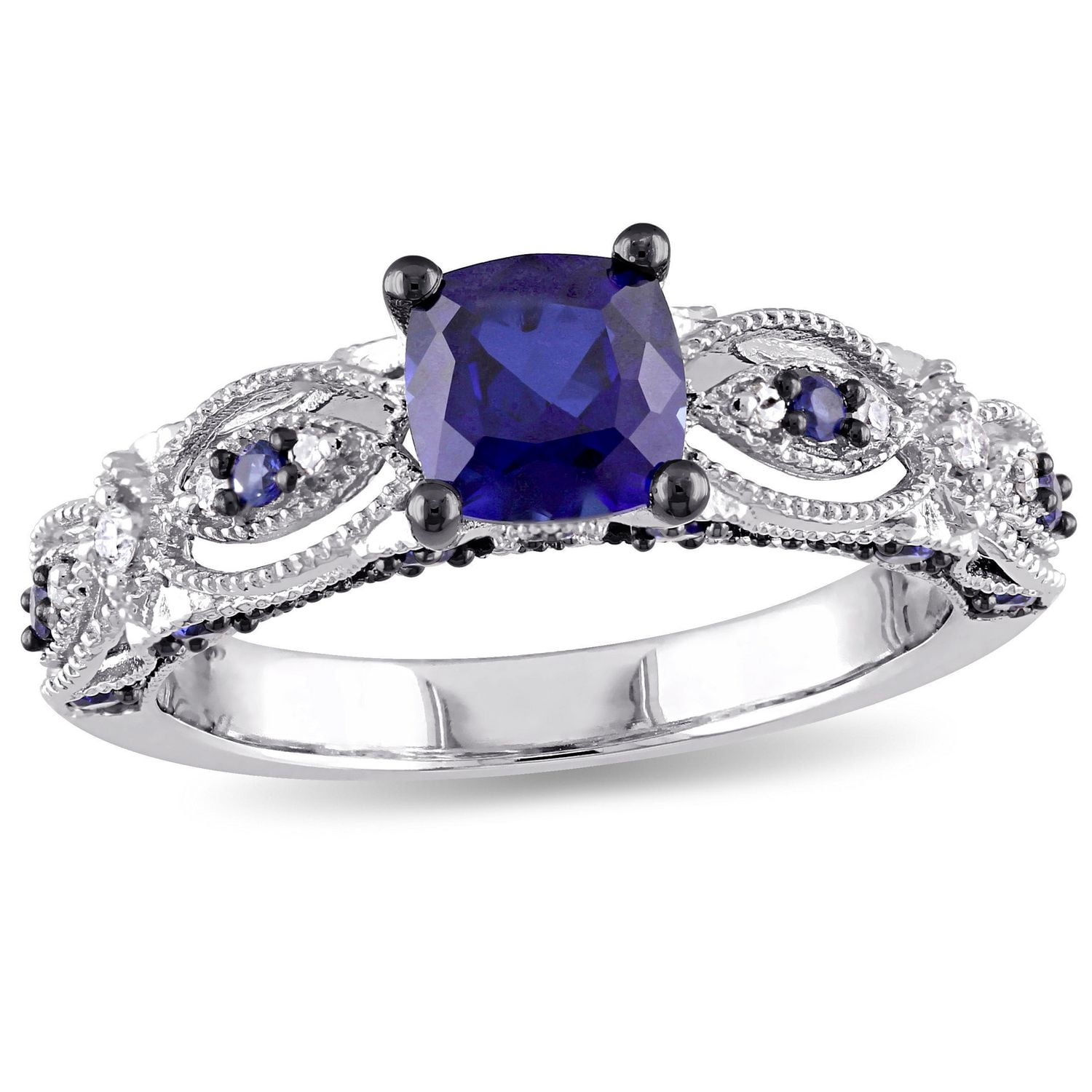 Sapphire engagement store rings walmart