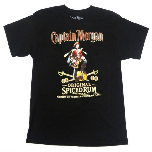 T-shirt imprimé Captain Morgan à manches courtes pour hommes