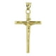 Berloque en forme de croix crucifix poli en or de 10 ct – image 1 sur 2