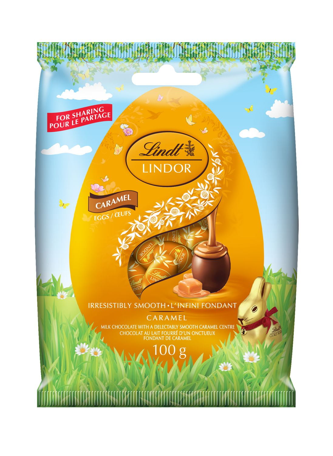 Lindt Lindor Caramel Mini Eggs Milk Chocolate Bag Walmart Canada