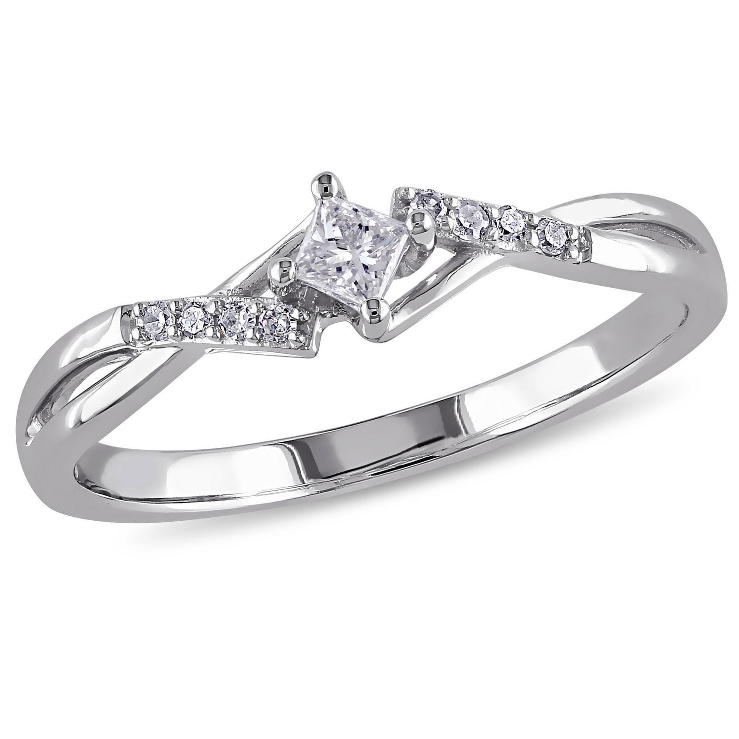 Princess cut sale engagement rings walmart