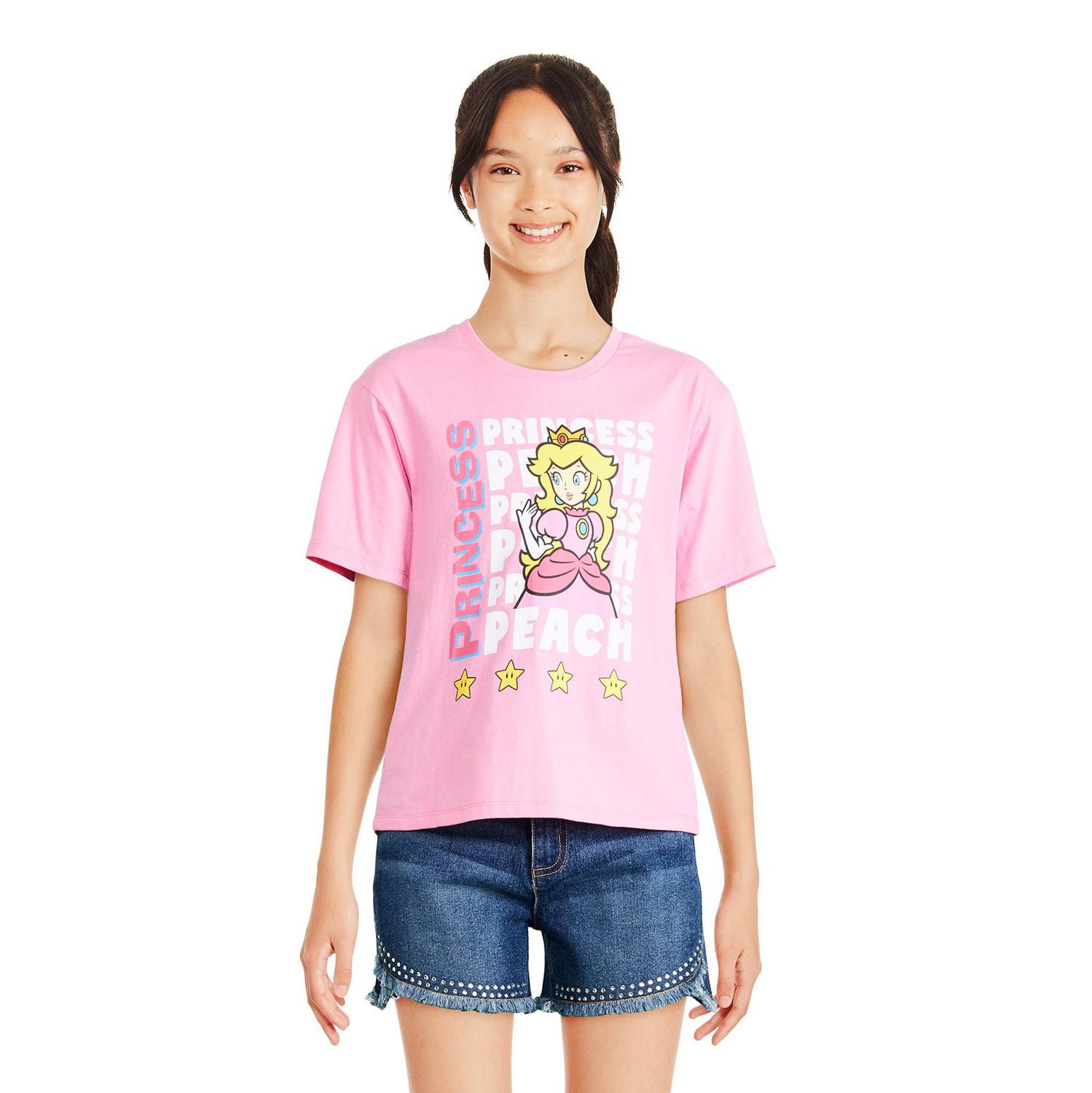T-shirt Princesse Peach Super Mario pour filles