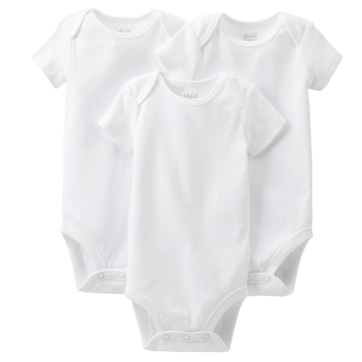 Child of Mine made by Carter's 3Pack White Bodysuits Walmart Canada