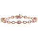 Bracelet à maillons Tangelo avec morganites 1,38 CT PBT en argent sterling plaqué de rhodium rosé de 7,25 po – image 1 sur 5