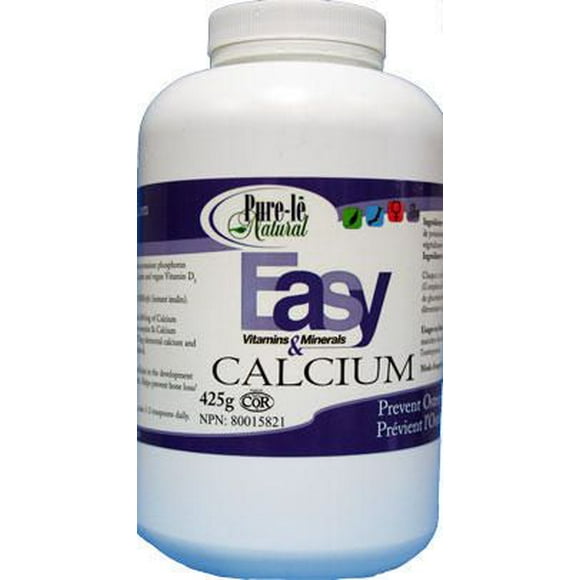 Poudre de calcium Easy Vitamins & Minerals Natural de Pure-lē