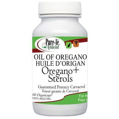 Capsules d'huile d'origan Natural de Pure-lē avec stérols