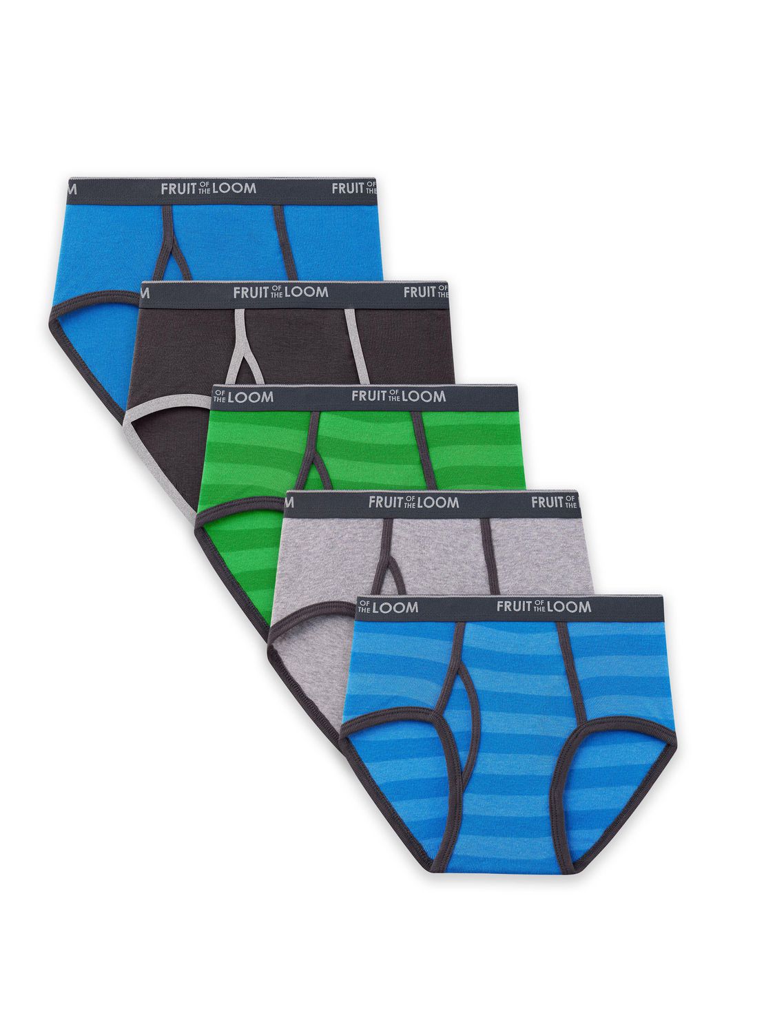 Fruit of the Loom Boys' Fashion Briefs, 5-Pack