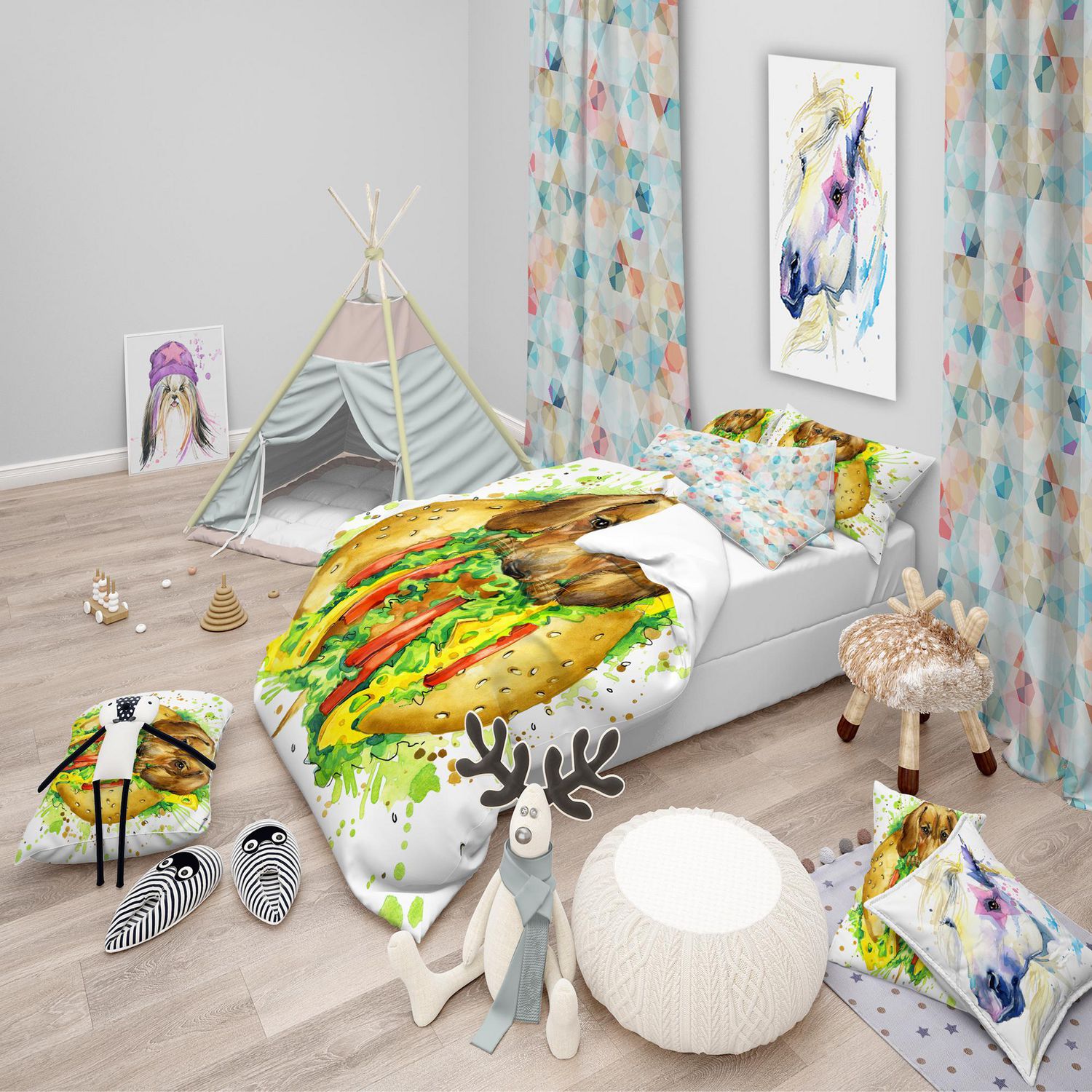 Designart Santa Rosa California Landscape Duvet Cover Set