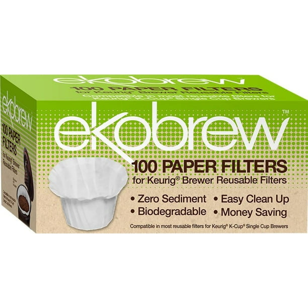 Ekobrew 100Pieces Single Serve Paper Filters Walmart.ca