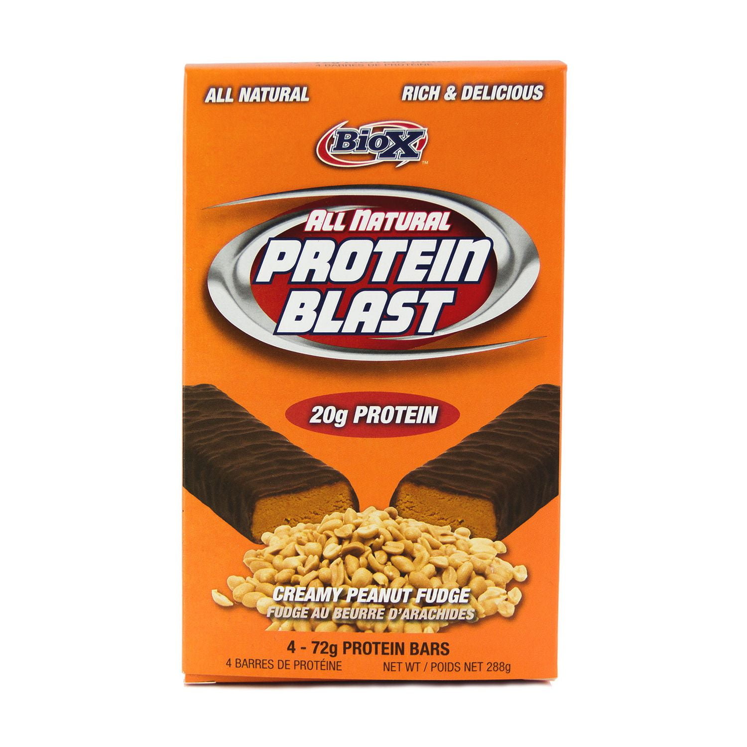 BioX All Natural Protein Blast Creamy Peanut Fudge Protein Bar