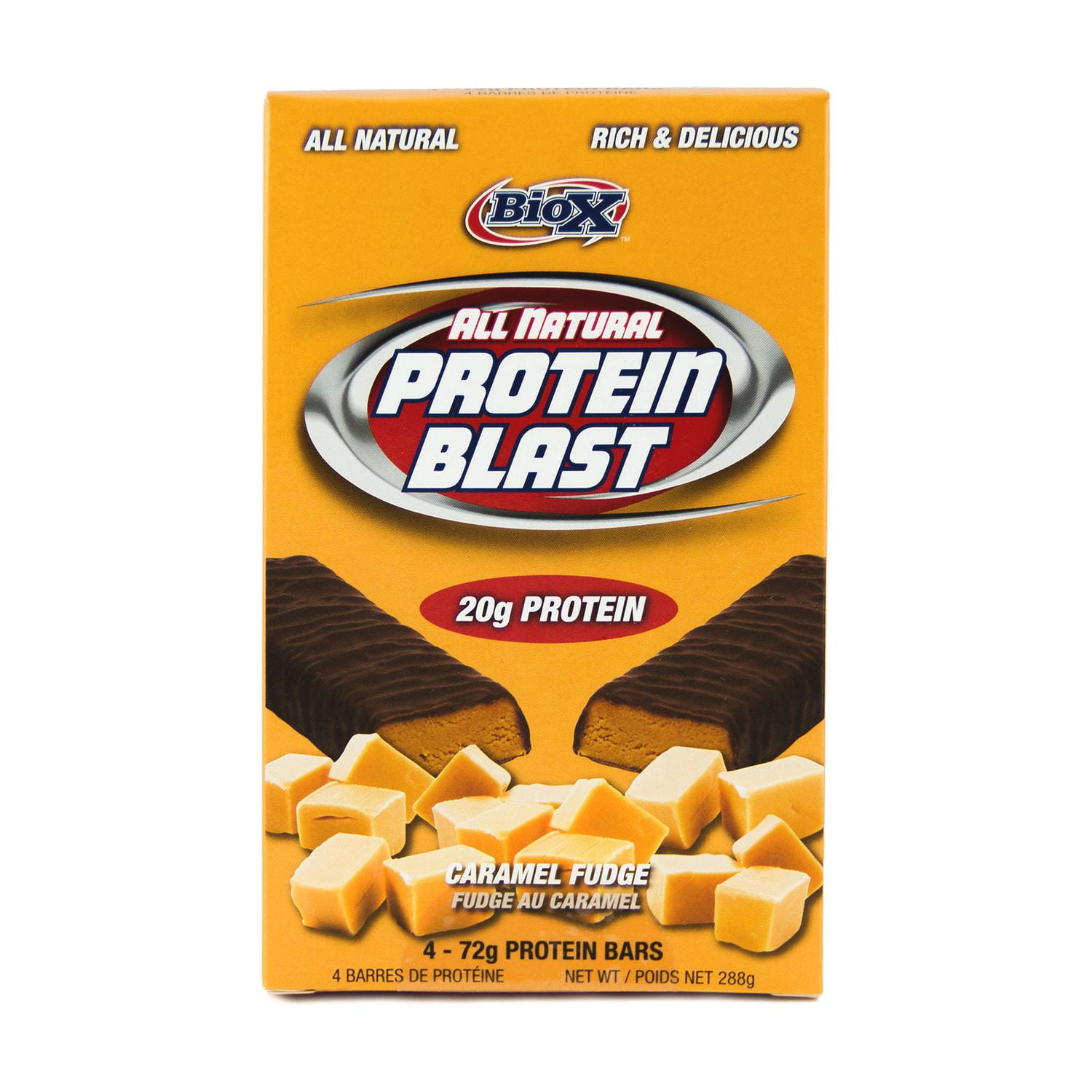 BioX All Natural Protein Blast Caramel Fudge Protein bar Walmart Canada
