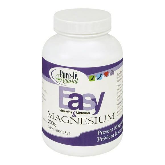 Poudre de magnésium Easy Vitamins & Minerals Natural de Pure-lē