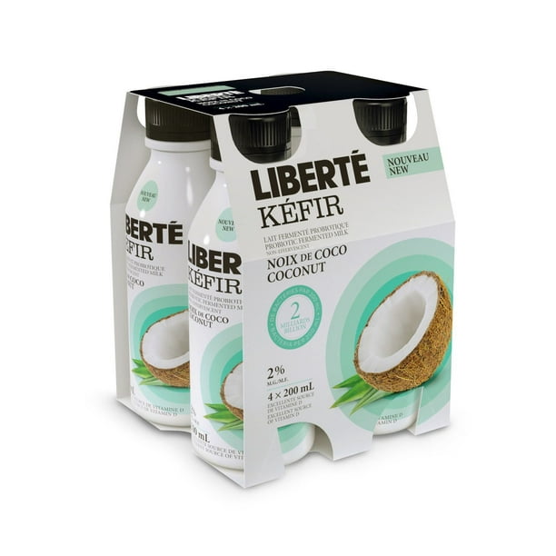 Lait fermenté probiotique noix de coco Kéfir de Liberté