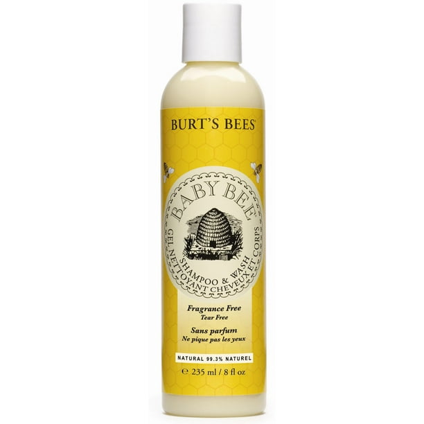 Shampoing et gel nettoyant sans parfum et sans larmes Baby Bee de Burt's Bees, 265ml