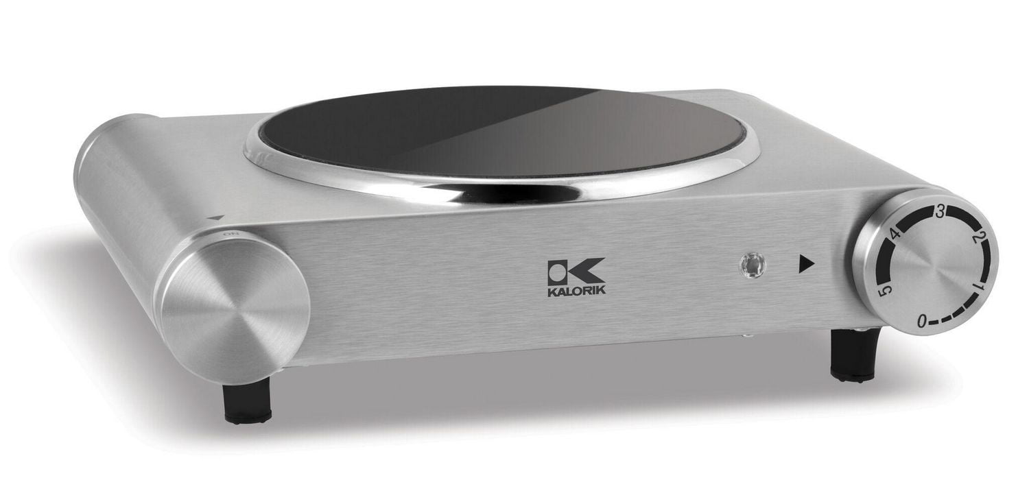 Kalorik Infrared Single Ceramic Cooking Plate, Stainless Steel