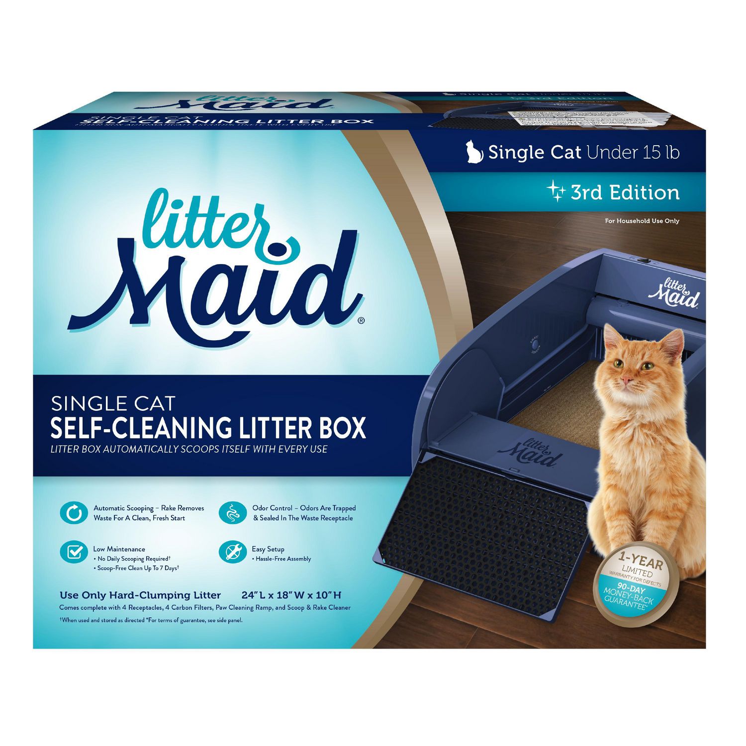 LitterMaid SelfCleaning Automatic Litter Box for Single Cat Households