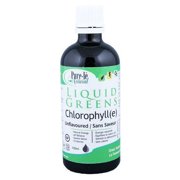 Gouttes de légumes verts en liquide chlorophyllé Natural de Pure-lē sans saveur