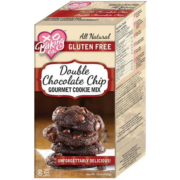 XO Baking mélange à biscuits aux pépites double chocolat sans gluten, 425 g