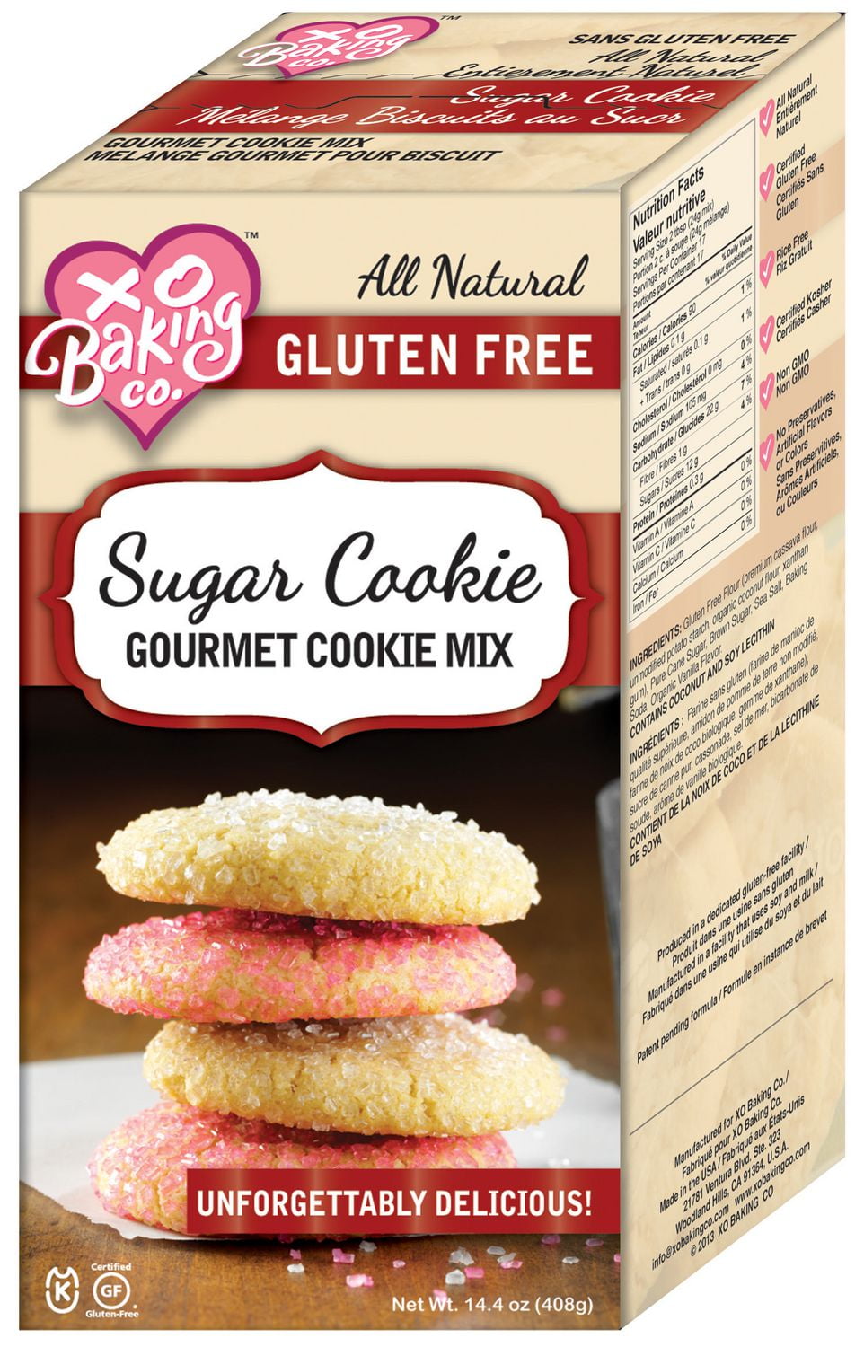 XO Baking Gluten Free Sugar Cookie Mix Walmart Canada