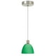 Lampe suspendue à 1 ampoule avec finition en chrome satiné de la collection Lake d'Aurora – image 1 sur 1