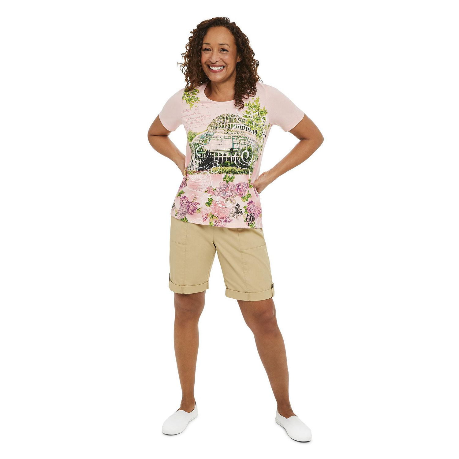 T-shirt imprimé à manches courtes Penmans pour femmes