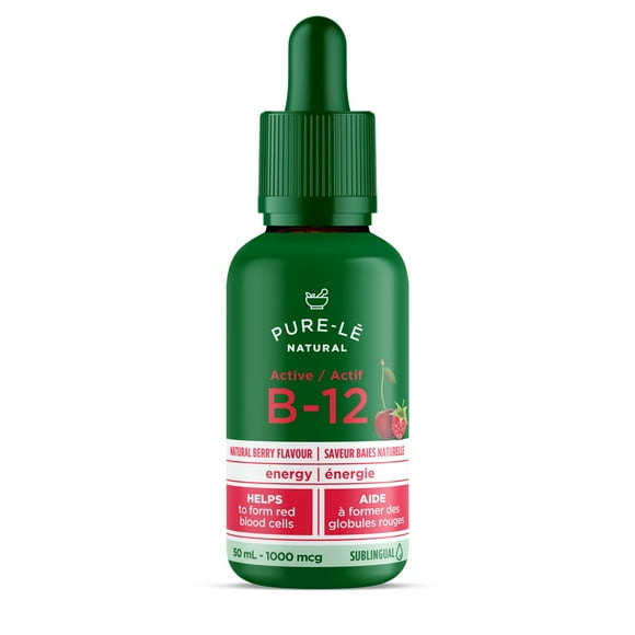 Vitamine B12 active sublinguale naturelle Pure-le