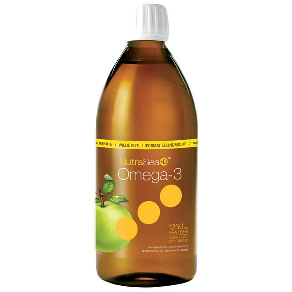 Nature's Way NutraSea +D Omega 3 Apple Liquid