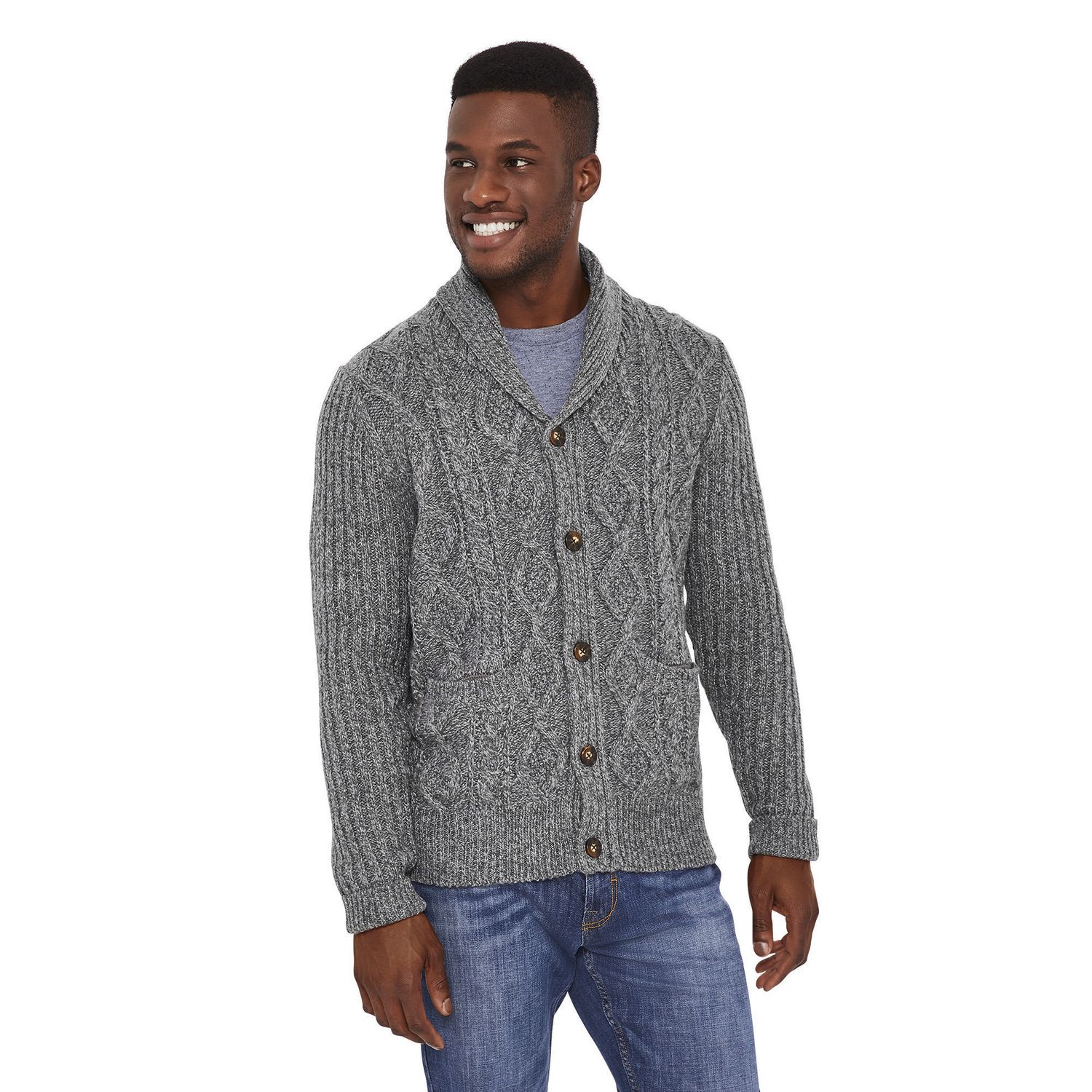 Canadiana Men's Shawl Collar Sweater | Walmart Canada