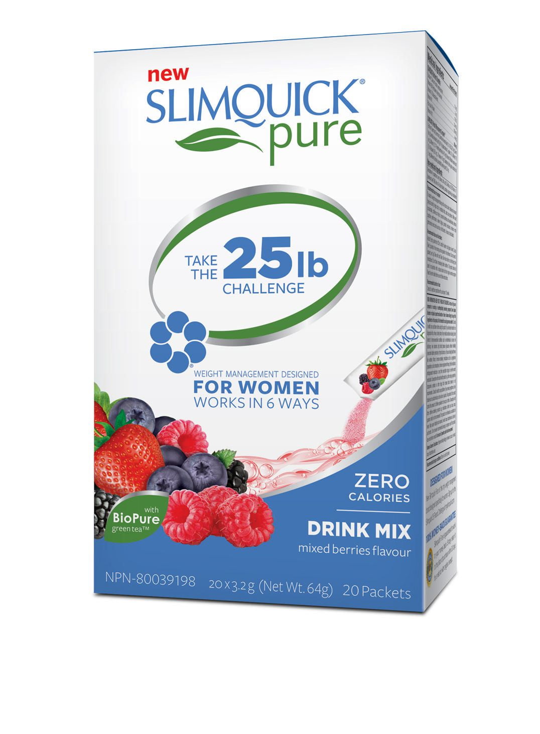 Slimquick Pure Women's Mixed Berry Drink Mix Walmart Canada