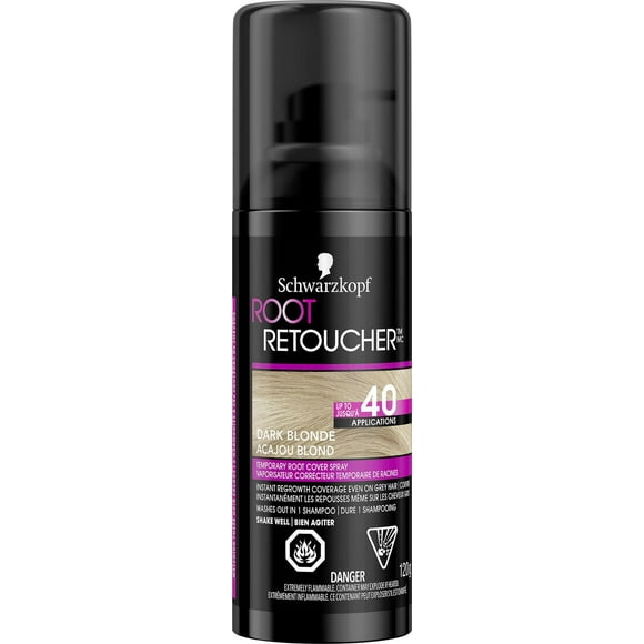 Schwarzkopf Root Retoucher Temporary Root Cover Spray, Dark Blonde, Dark Blonde, 120g