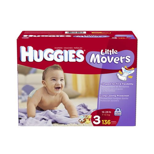 Grande boîte de couches Little Movers de Huggies