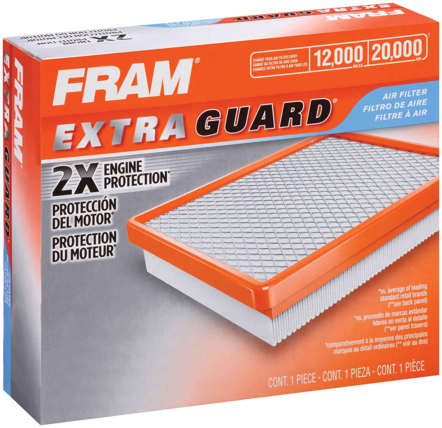 Filtre à air moteur FRAM Extra Guard, CA9838 