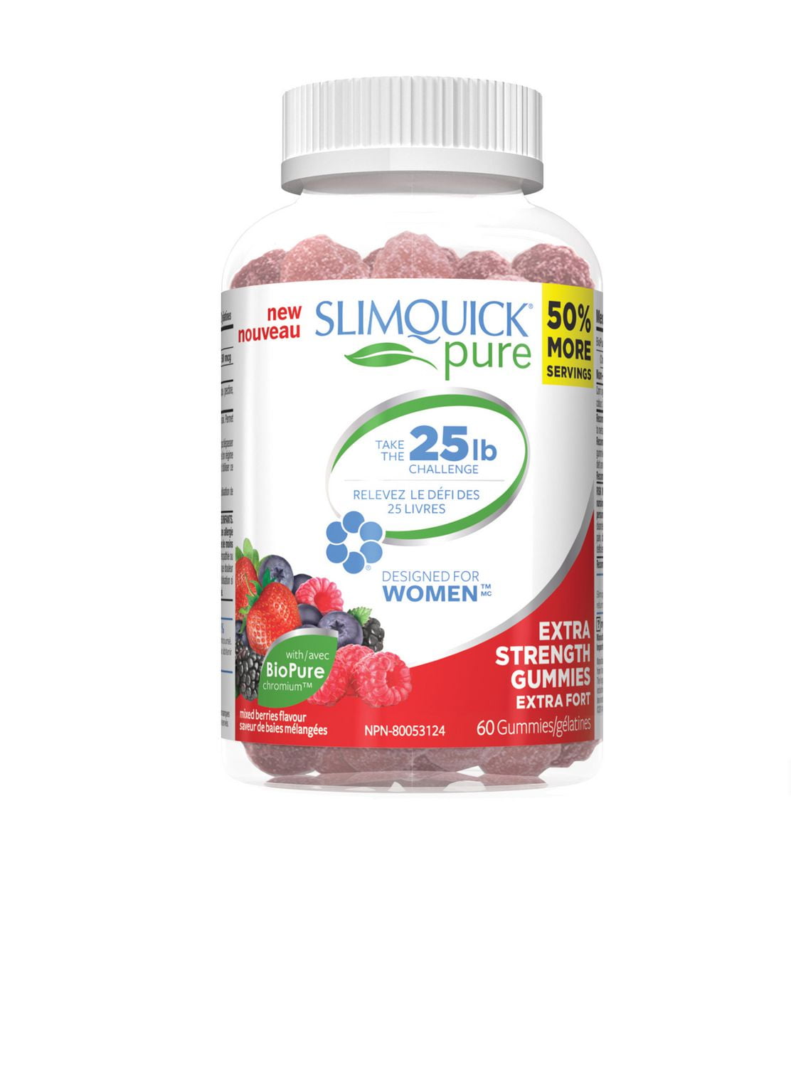 Slimquick Pure Extra Strength Fat Burner Gummies for Women Walmart Canada