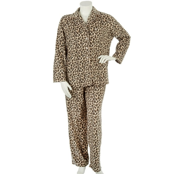 Ensemble pyjama George Plus pour femmes, 2 pièces en peluche
