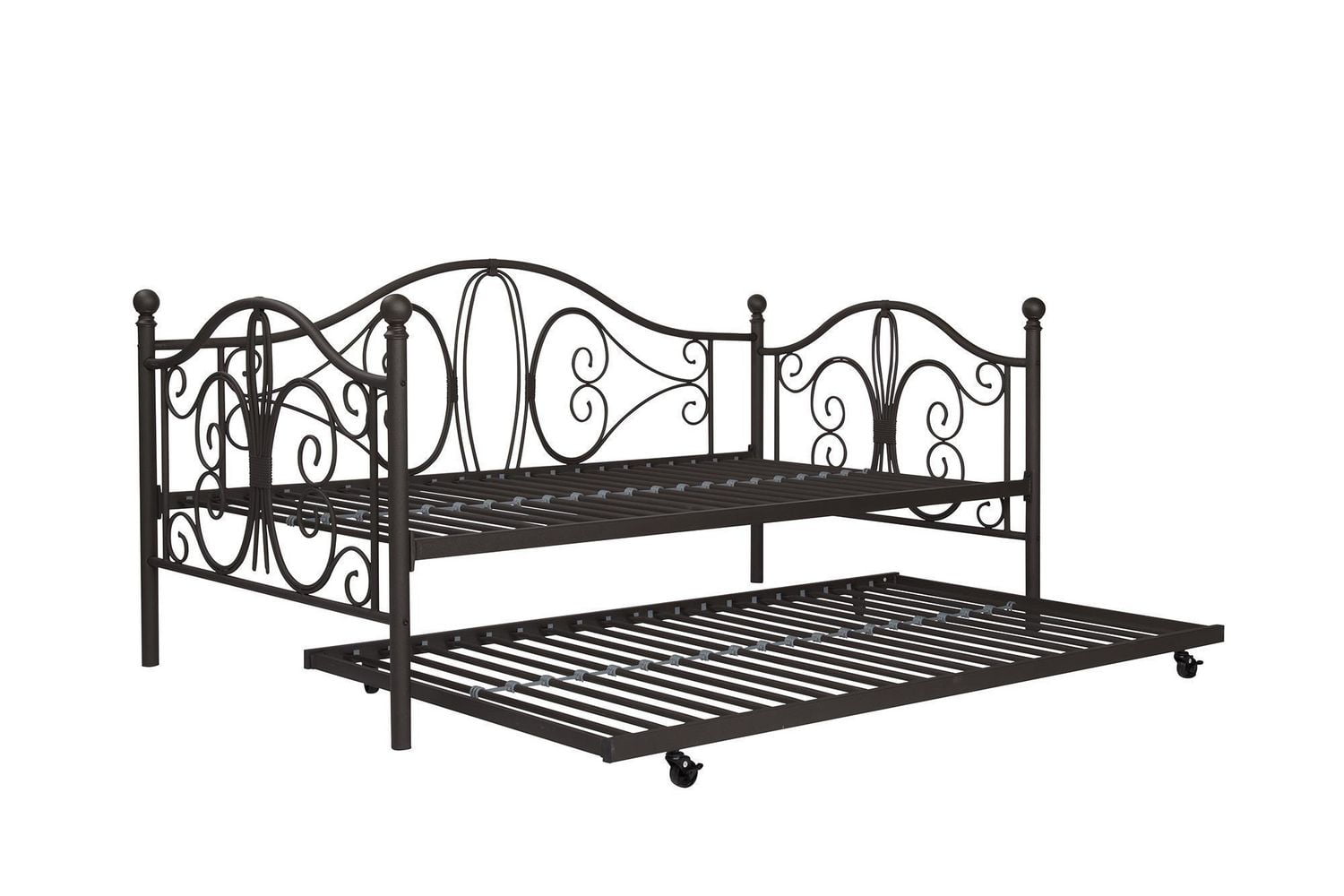 Dhp bombay full size metal daybed frame and deals twin size trundle