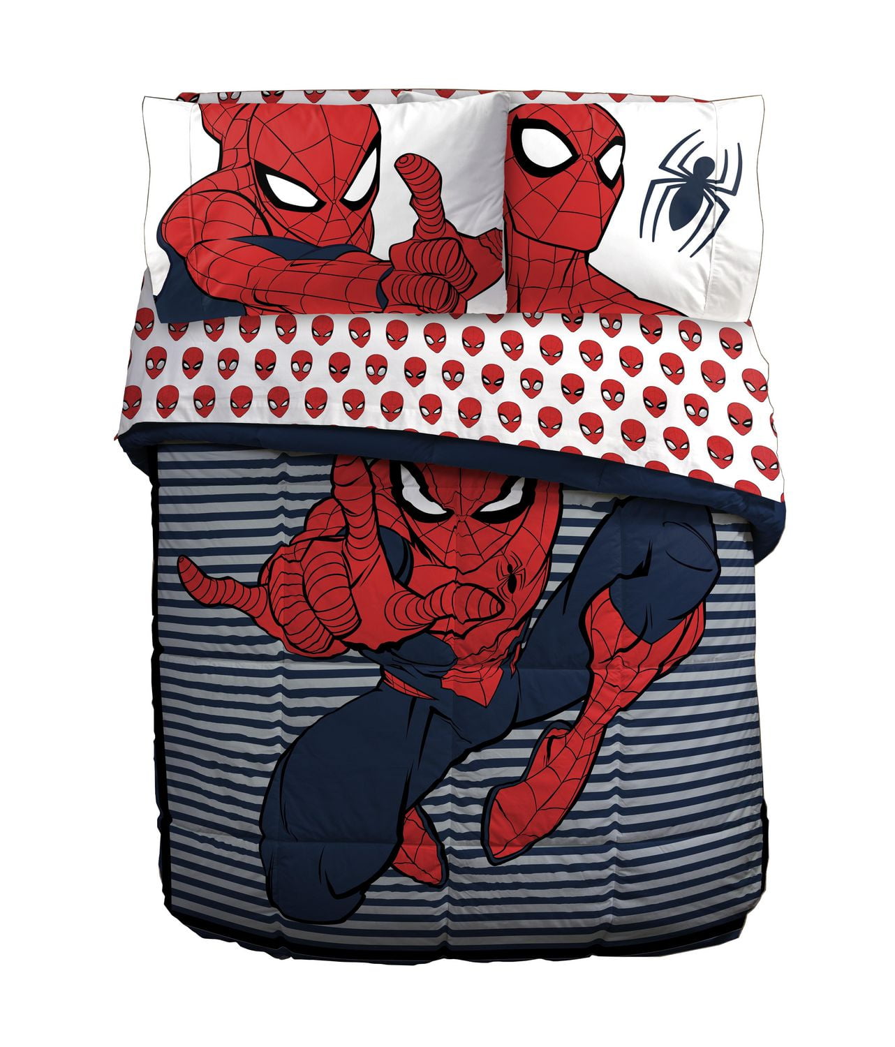 Spiderman Stripes Twin/Full Comforter Walmart Canada