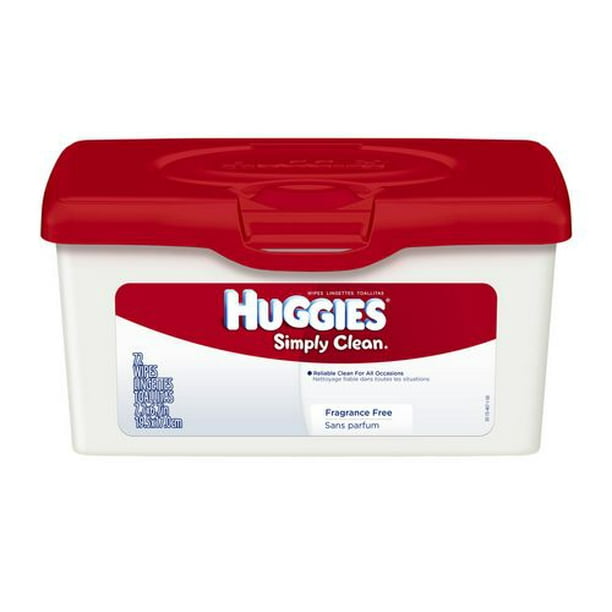 Lingettes pour bébés Huggies Simply Clean, NON PARFUMÉES, 6 recharges, sans  alcool, hypoallergéniques, total de 1,152 lingettes 1152 lingettes 
