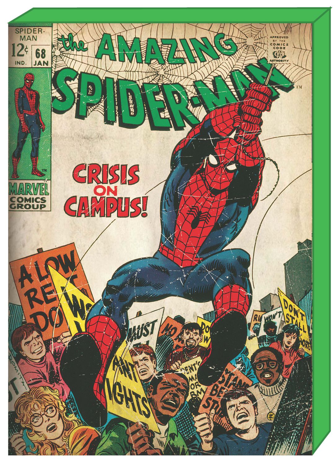 Marvel Spiderman Retro Comic Book Cover Mdf Art | Walmart Canada