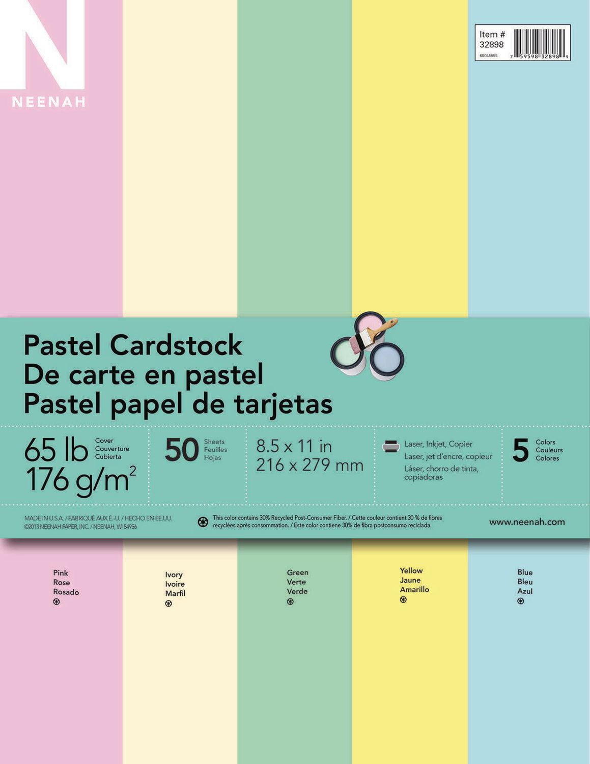 Neenah Coloured Cardstock Assorted Colours Walmart Canada