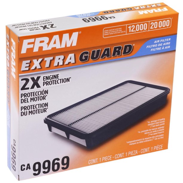 FRAM CA9969 Extra Guard Engine Air Filter, 20,000 km Air Filter